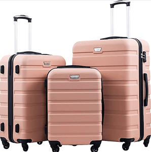 Coollife Spinner Hardside Luggage Set