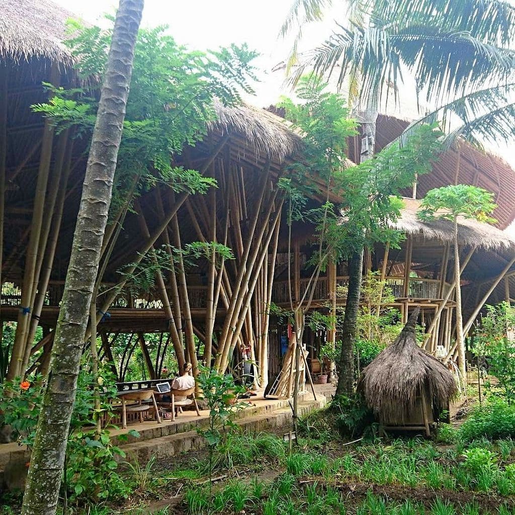An eco-friendly green school in Bali, Indonesia