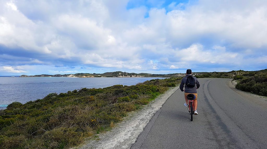 Choosing to bike across Rottnest Island as a eco-friendly mode of transport