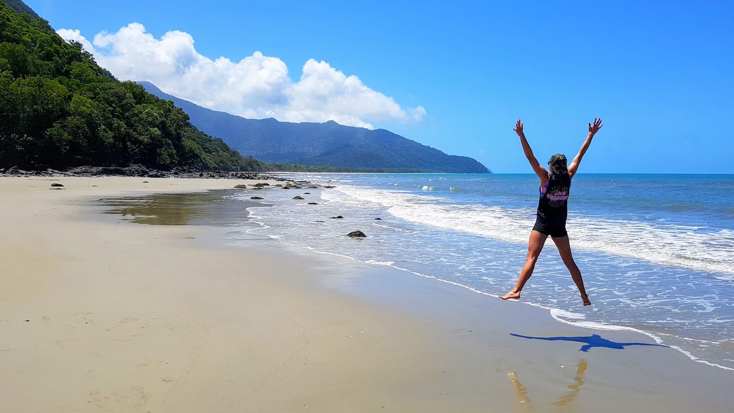 An eco-friendly beach in Cow Bay, Australia