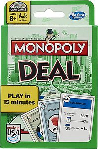 Monopoly Deal Card Game, Travel Gifts for Kids