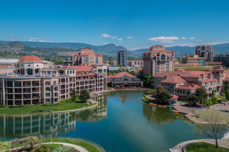 Exterior of Delta Hotels by Marriott Grand Okanagan Resort Hotels in Kelowna