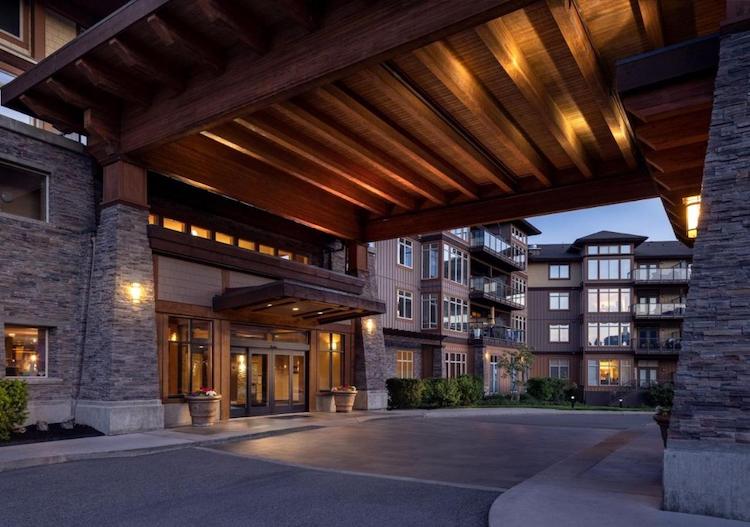 Exterior of The Cove Lakeside Resort West Kelowna