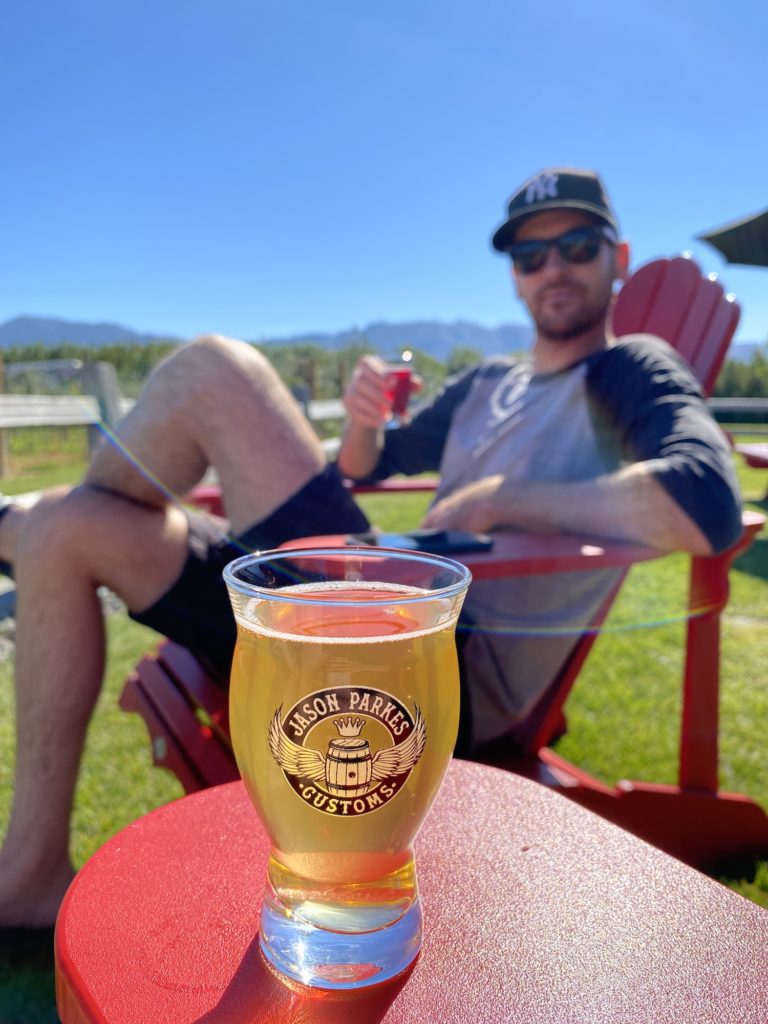 Enjoying Some Cider at Junction 59 Roadhouse