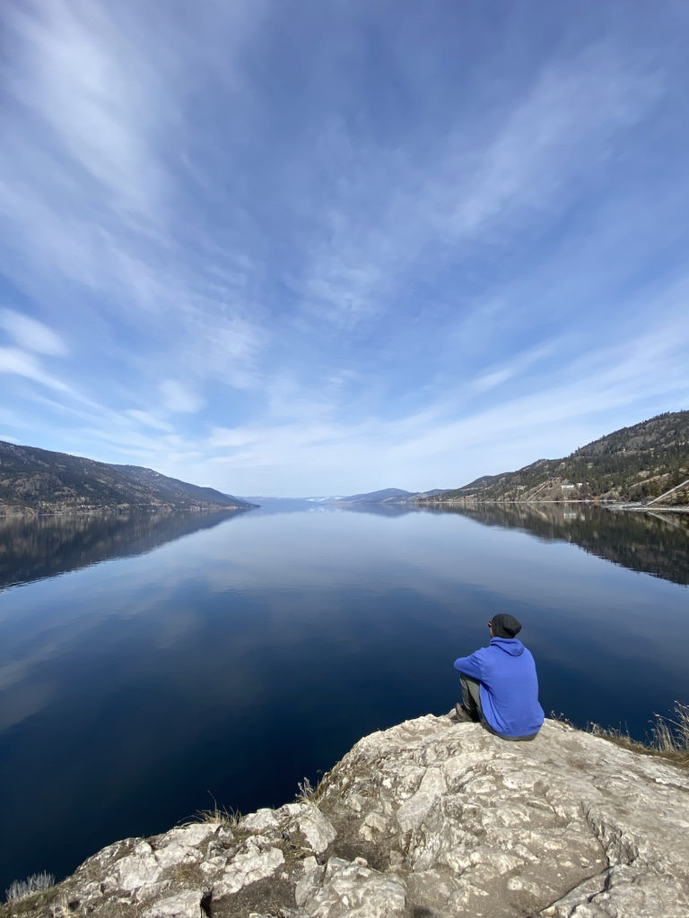 Lake views of Okanagan Lake on the Pauls Tomb Hike