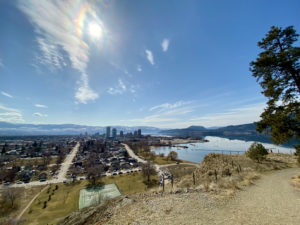 Things to do in Kelowna BC - View of the city skyline in Kelowna